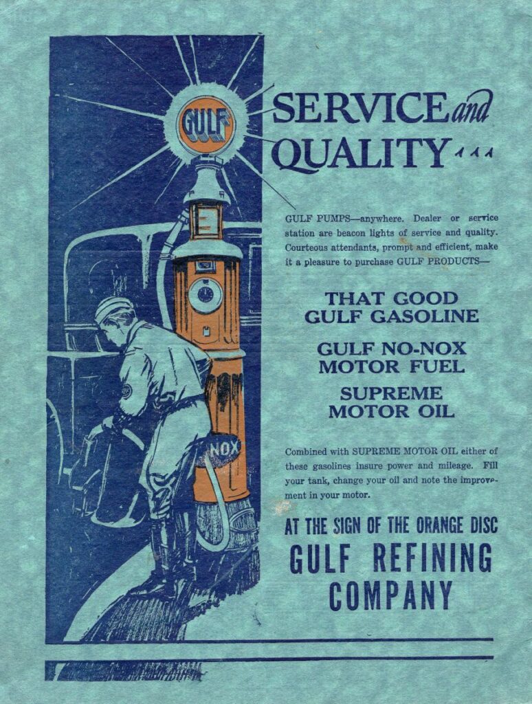 1927 AAA Altoona Speedway September Program Back Cover