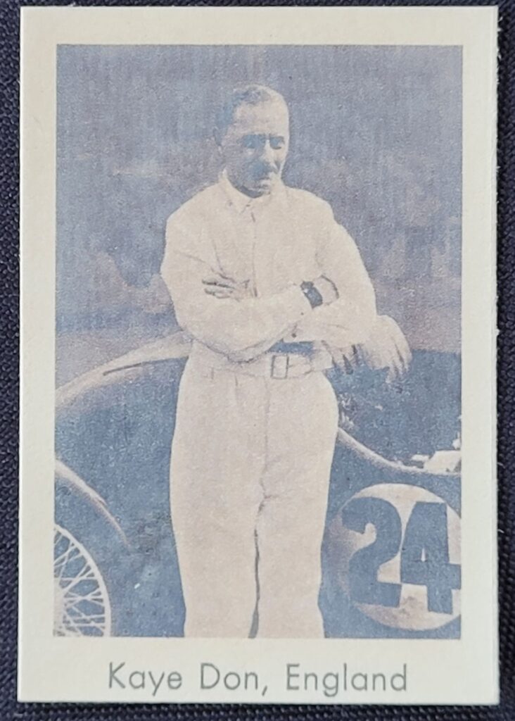Abdulla Card #97 Kaye Don - Front