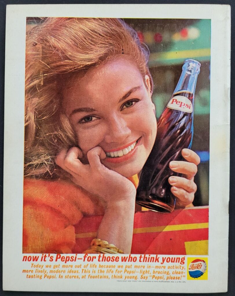 1961 NASCAR Martinsville Virginia 500 Program Back Cover