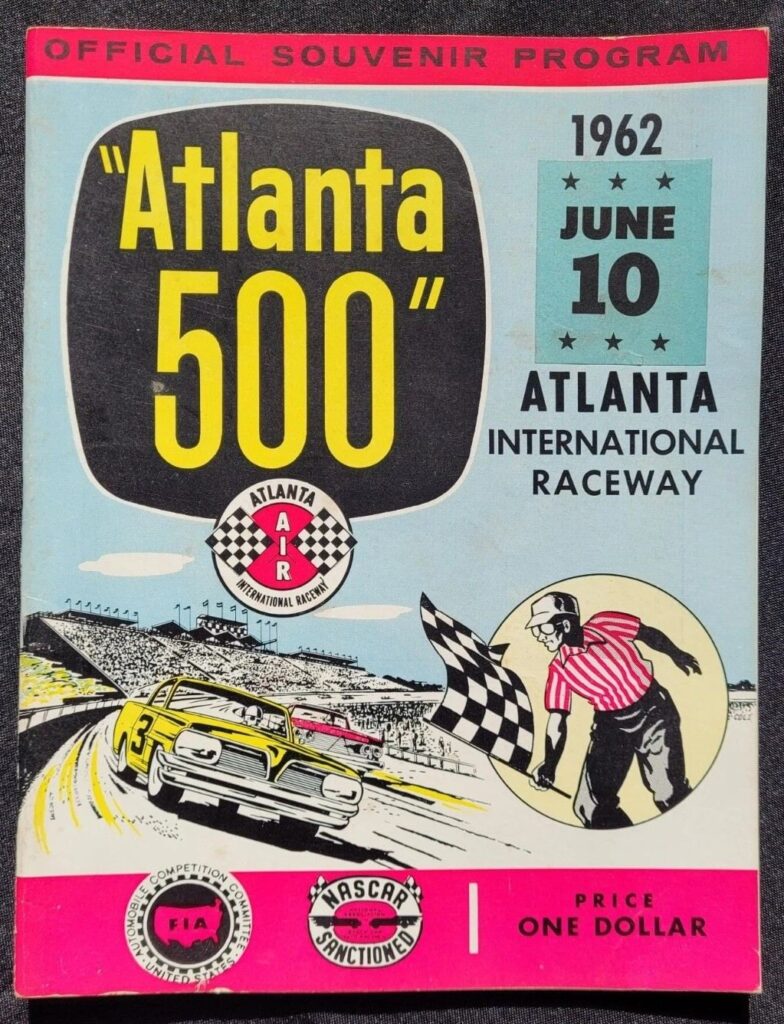 Program Cover for the 1962 NASCAR Atlanta 500