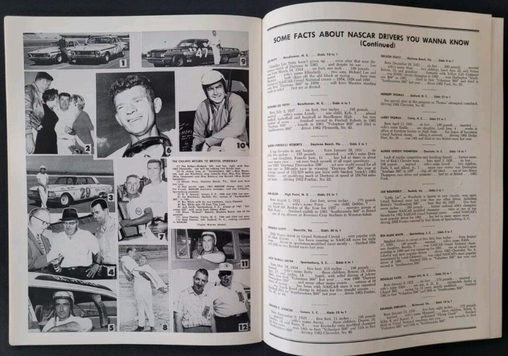 1962 Volunteer 500 - Bristol International Speedway