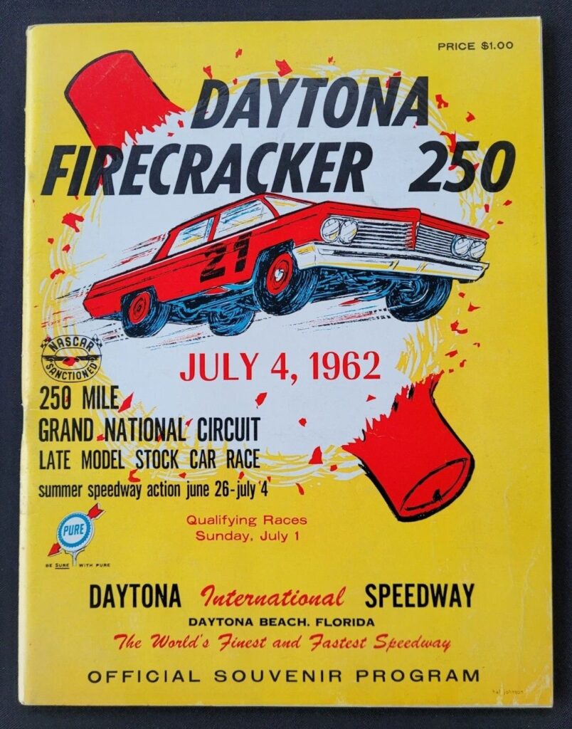 Program Cover for the 1962 Daytona Firecracker 250