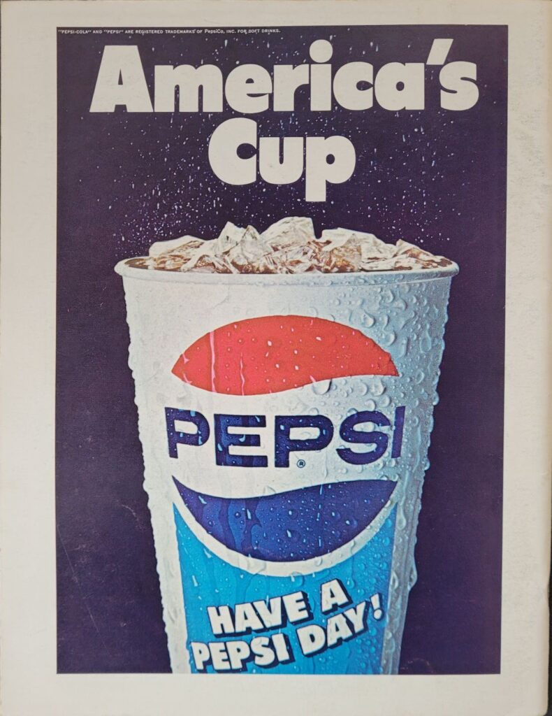 1977 NASCAR Michigan Champion Spark Plug 400 Program Back Cover