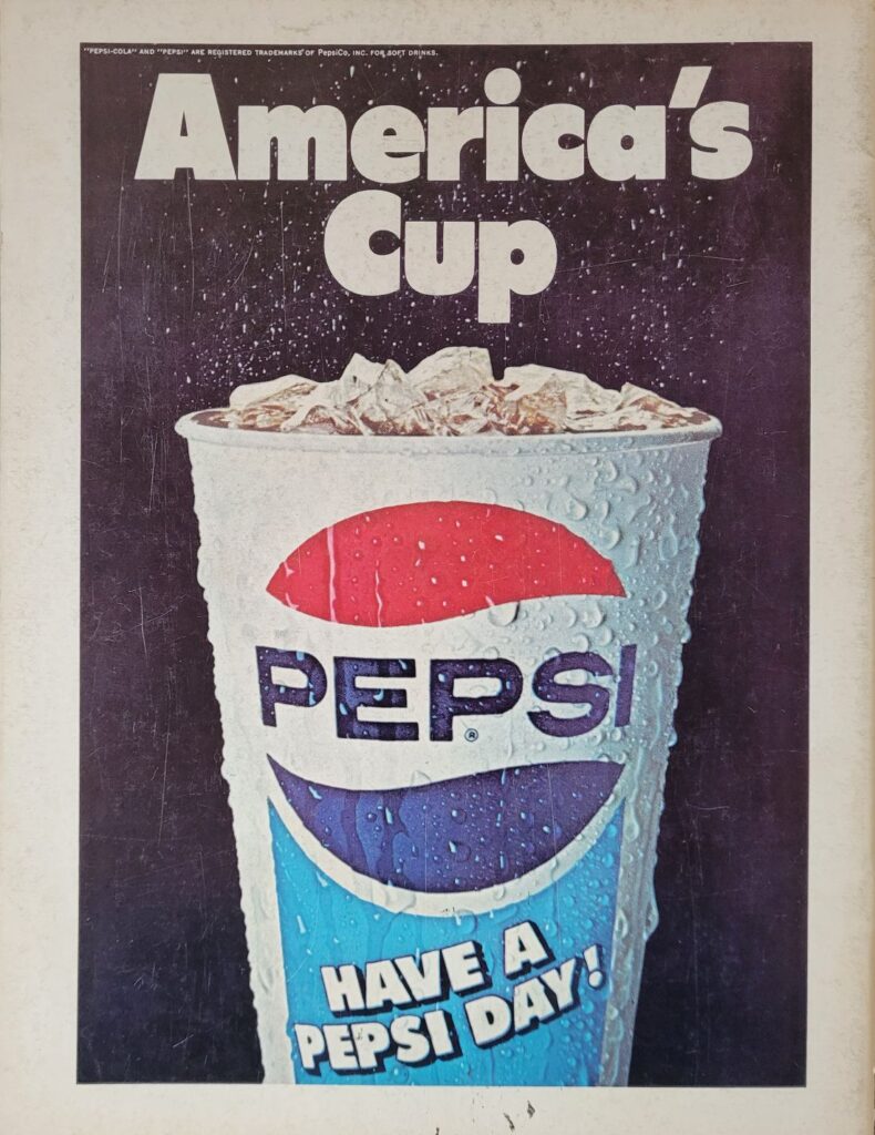 1977 NASCAR Richmond Capital City 400 Program Back Cover 