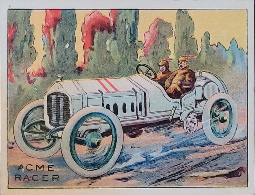 1910 Turkey Red Automobile Series 
Acme Racer