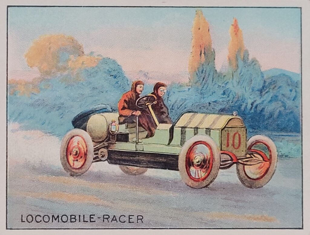 1910 Turkey Red Automobile Series 
Locomobile Racer