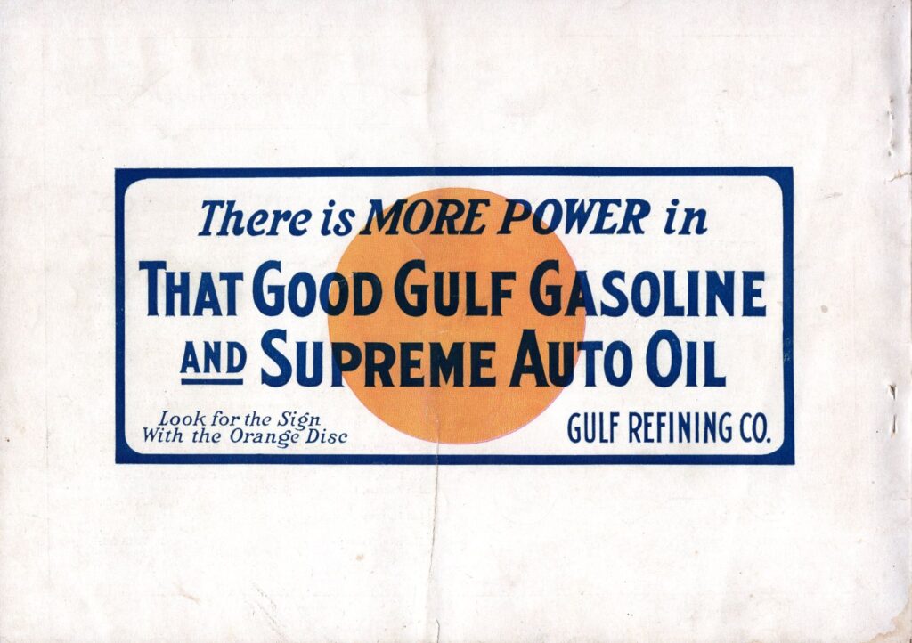 1915 AAA Sheepshead Bay Astor Cup Program Back Cover