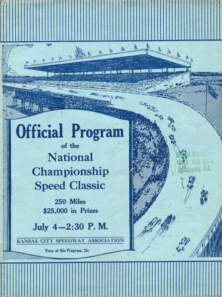 1923 AAA Kansas City Summer Program Front Cover