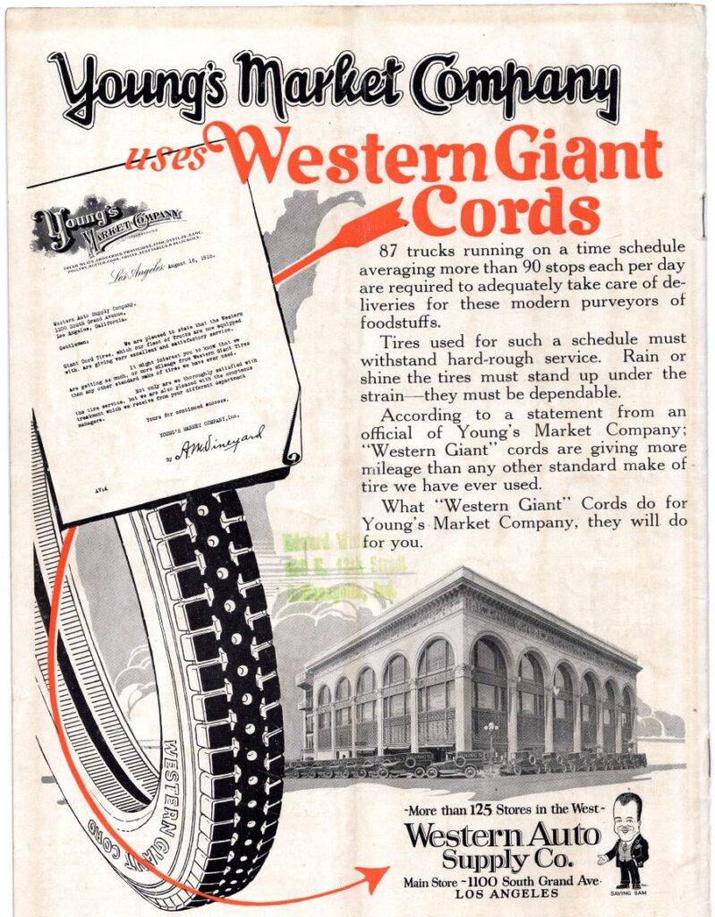 1925 AAA Culver City Race 2 Program Back Cover