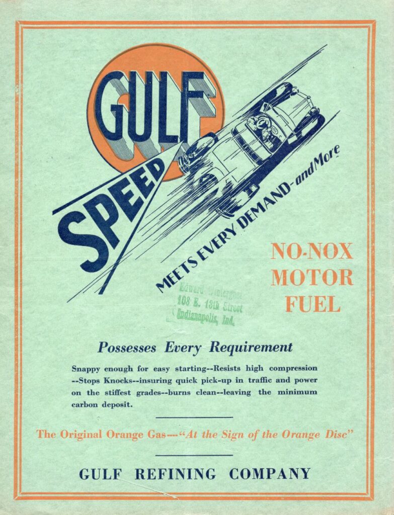 1928 AAA Altoona Speedway Program Back Cover