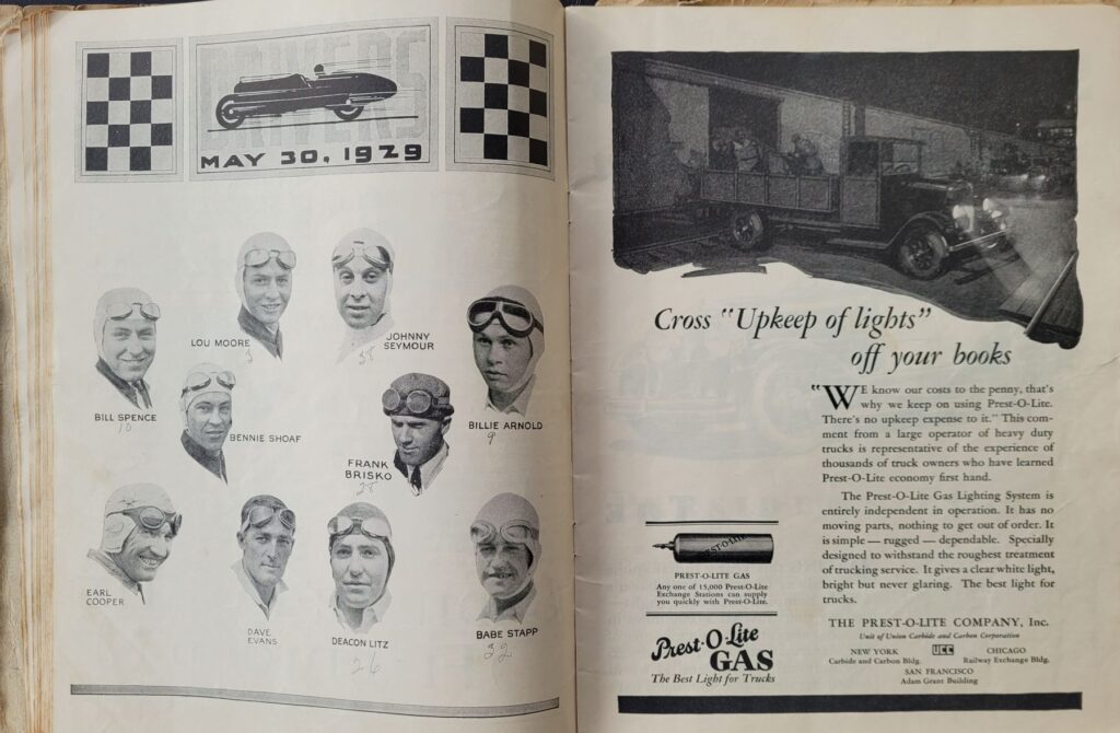 1929 AAA Indianapolis 500 Entries