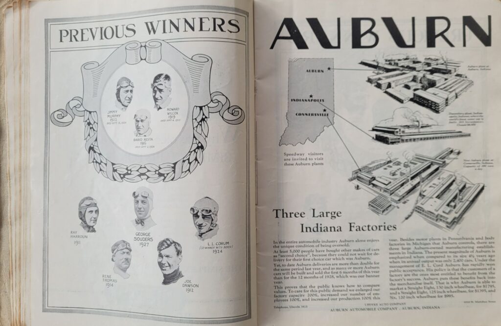 1929 AAA Indianapolis 500 Previous Winners
