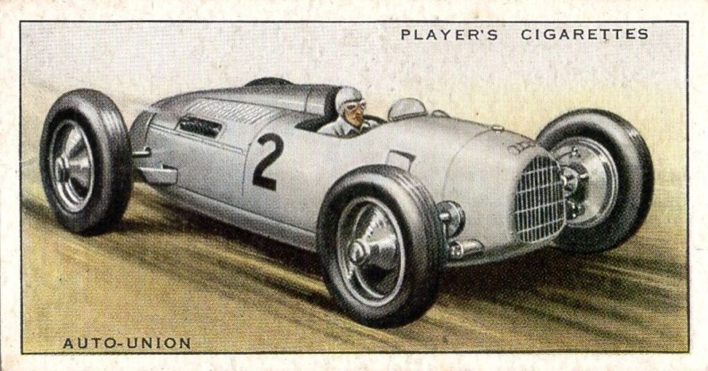 1936 John Player & Sons "Motor Cars" Card #9 Auto -Union