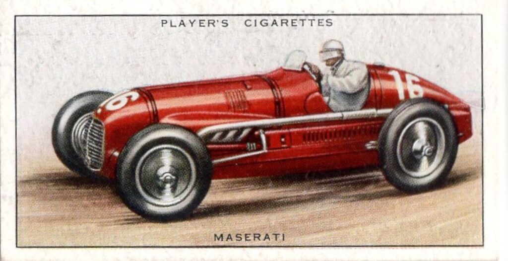 1936 John Player & Sons "Motor Cars" Card #26 Maserati