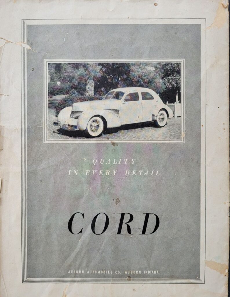 1936 AAA Daytona Beach Stock Car Race Program Back Cover