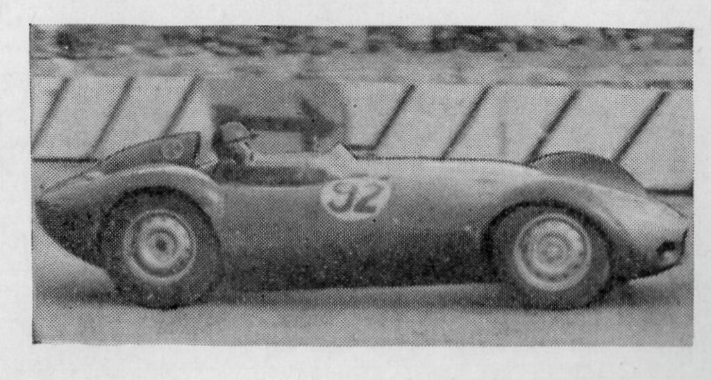 1957 Mitcham Foods "Motor Racing" No. 16 Lister-Jaguar