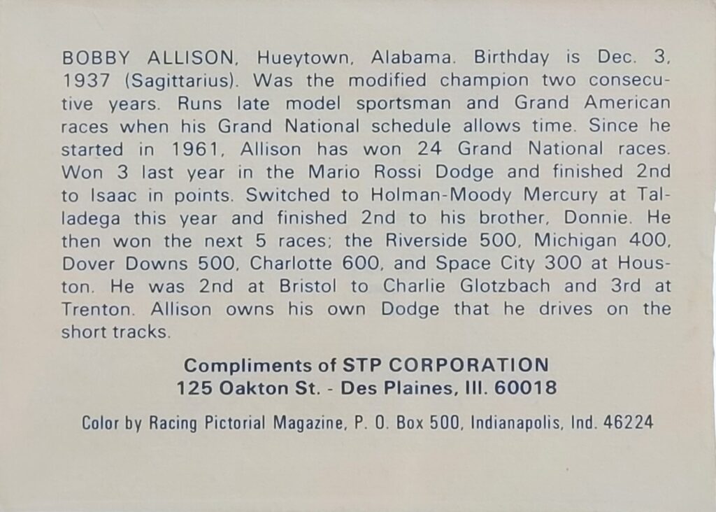 1972 STP Bobby Allison