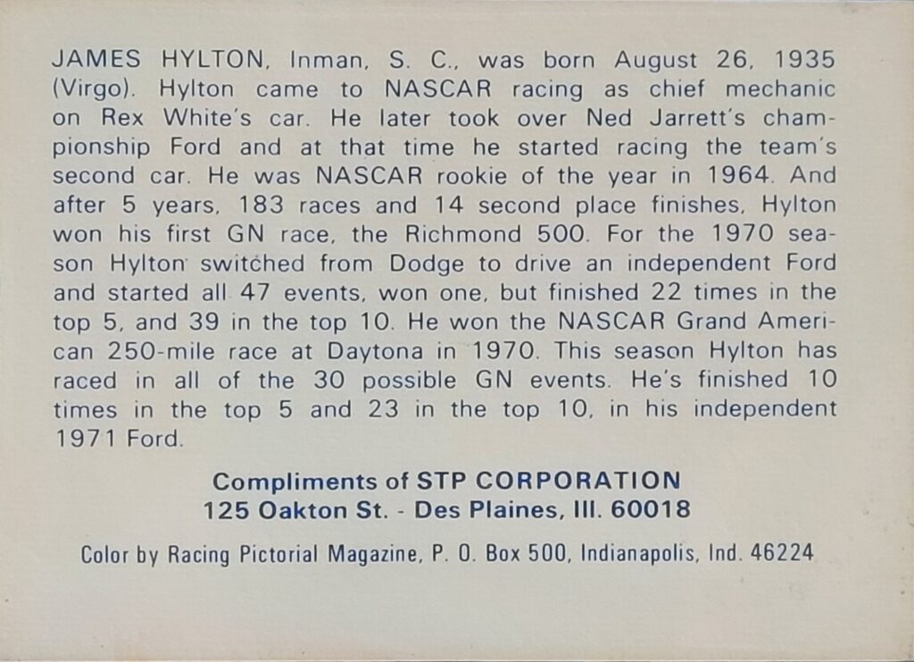 1972 STP James Hylton