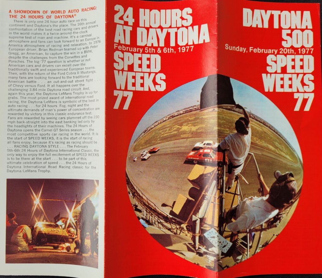 1977 Daytona International Speedway Speedweeks Brochure