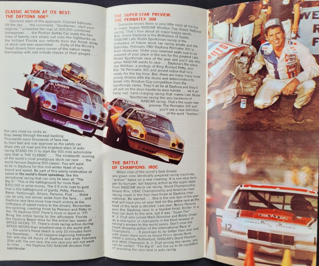 1977 Daytona International Speedway Speedweeks Brochure