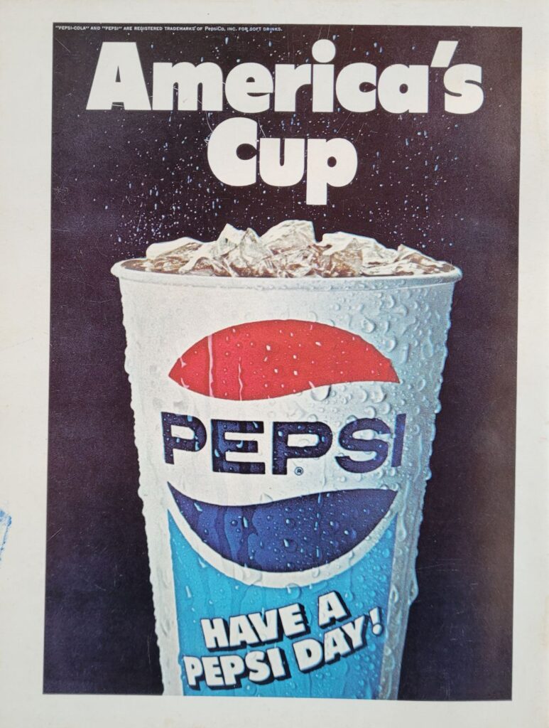 1977 NASCAR AIMS Talladega 500 Program Back Cover