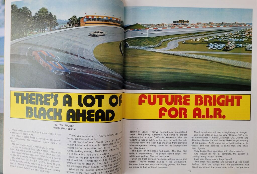 1977 NASCAR Atlanta 500 Program Pages 14-15