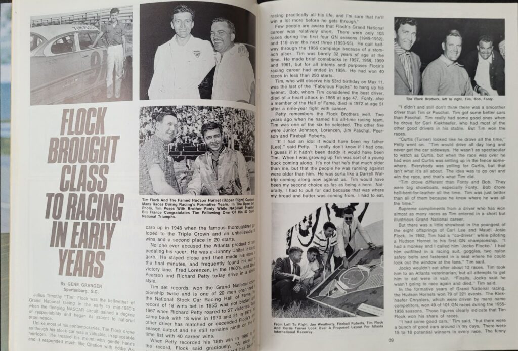 1977 NASCAR Atlanta 500 Program Pages 38-39