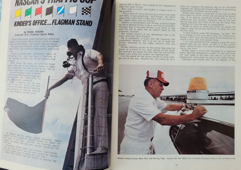 1977 NASCAR Atlanta Dixie 500 Program Pages 14-15