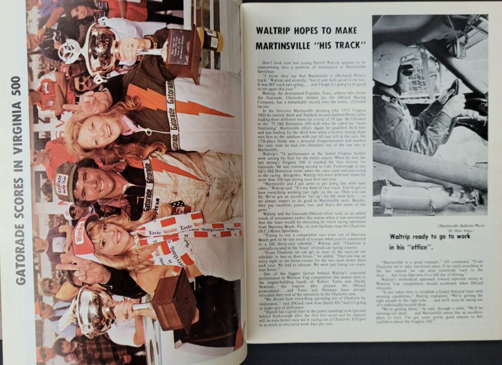 1977 NASCAR Martinsville Virginia 500 Program - Darrell Waltrip