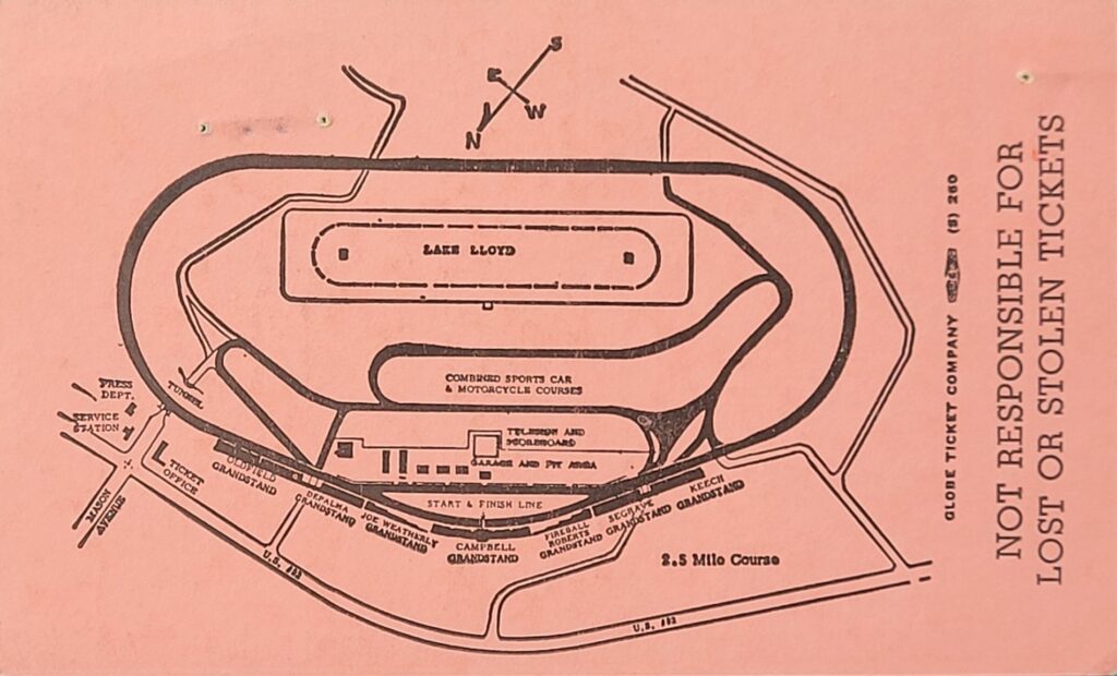 1977 NASCAR Permatex 300 Ticket Stub Back