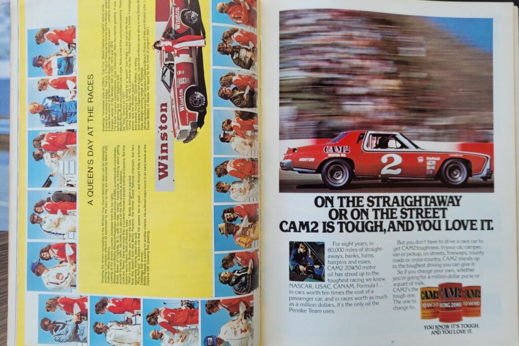 1977 NASCAR Talladega Winston 500 Program Pages 56-57