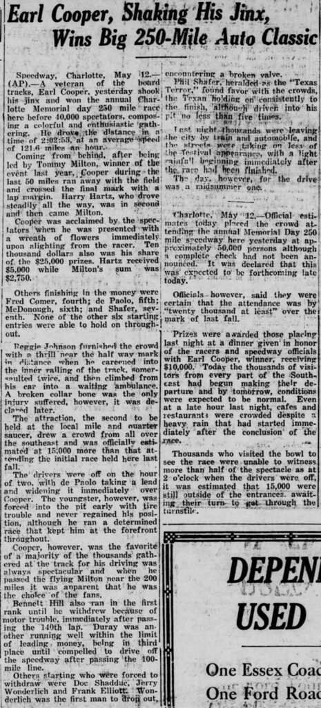 Hickory Daily Record - Page 6 
May 12, 1925