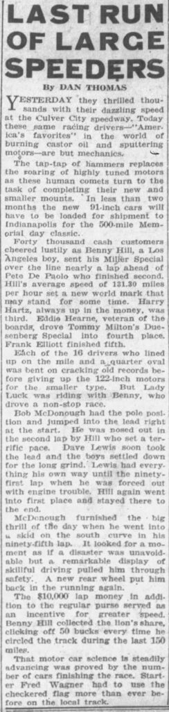 Los Angeles Evening Post Record 
Page 6 
March 22, 1926