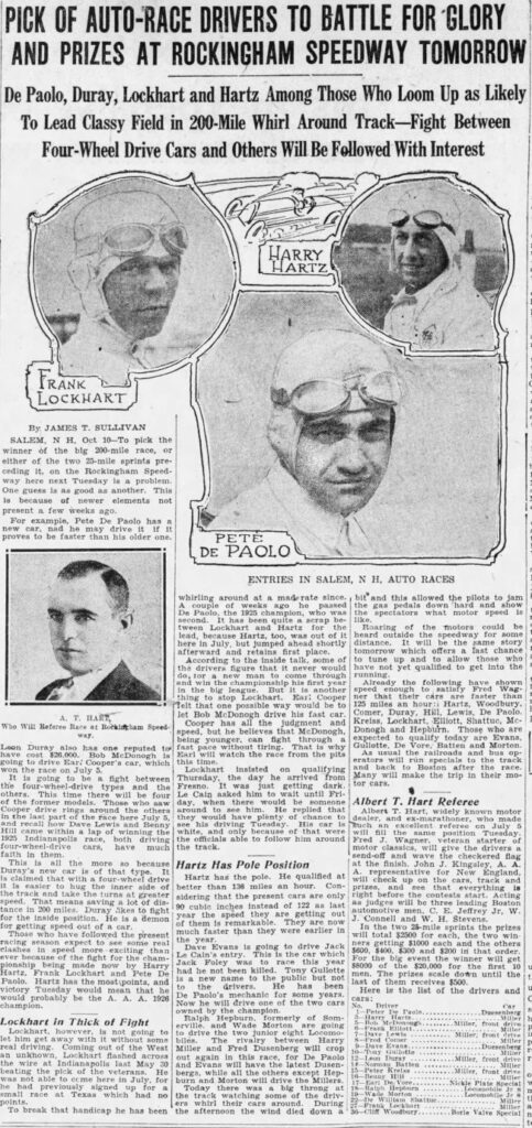 The Boston Globe - Page 10 
October 11, 1926