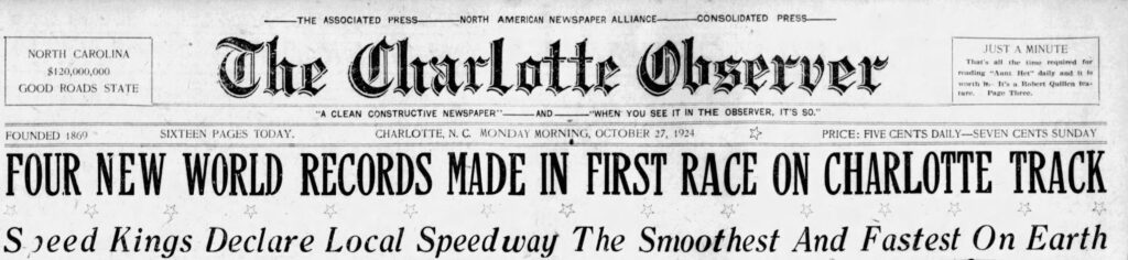 The Charlotte Observer - Page 1, October 27, 1924