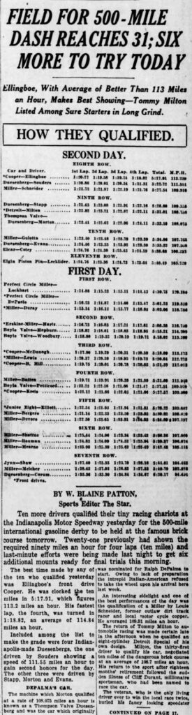 The Indianapolis Star - Page 1 
May 29, 1927