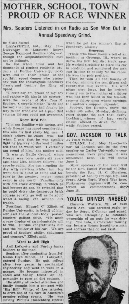 The Indianapolis Time - Page 6 
May 31, 1927