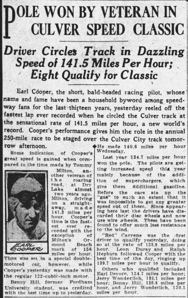 The Los Angeles Times - Page 9 
November 28, 1925