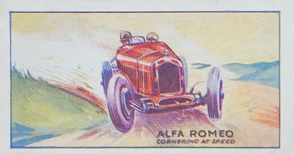 1933 Amalgamated Press "Motors" 
Alfa Romeo