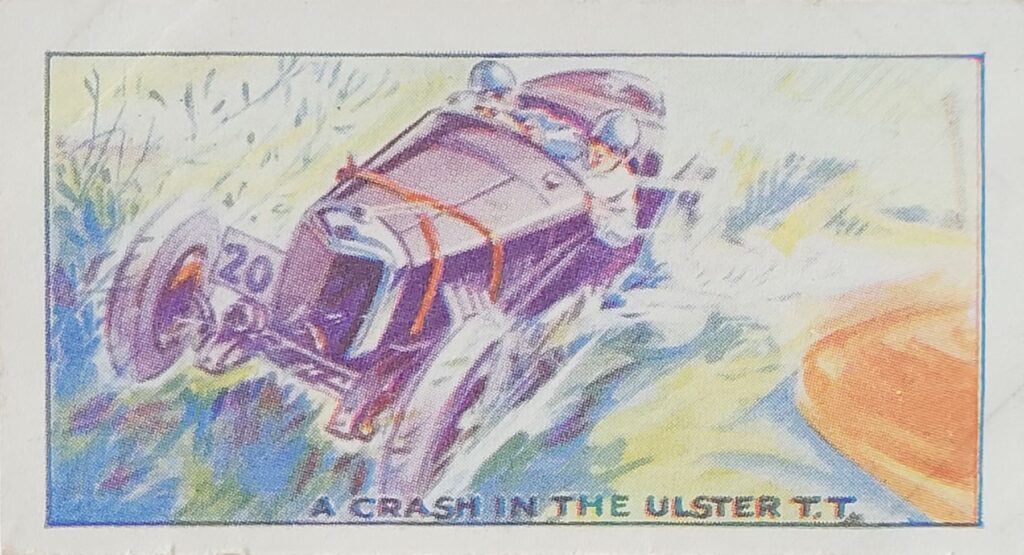 1933 Amalgamated Press "Motors"
Crash in the Ulster T.T. 