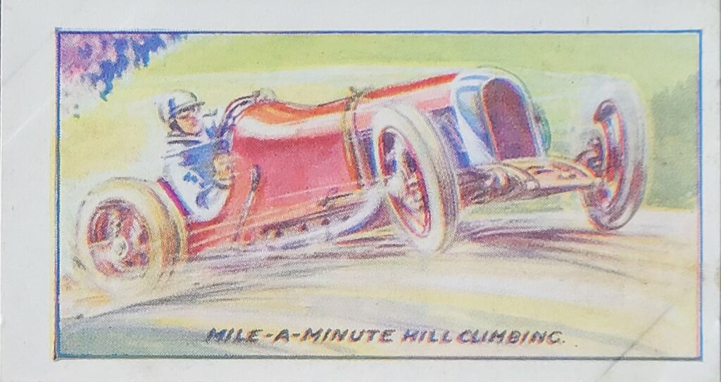 1933 Amalgamated Press "Motors" 
Hill Climbing 