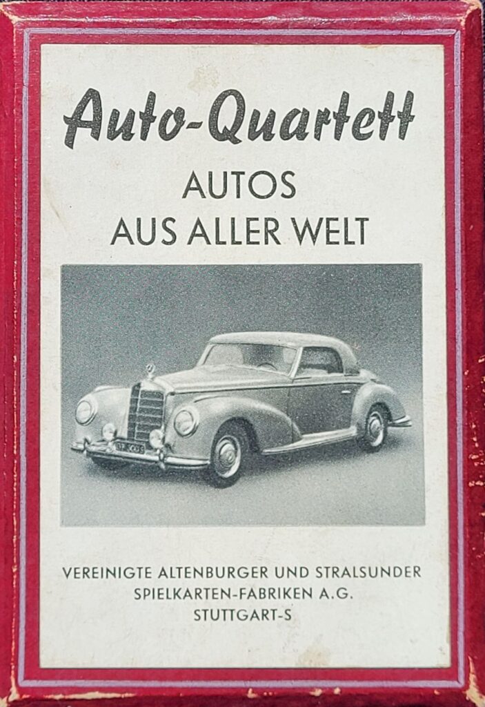 1953 ASS Auto-Quartett "Autos Aus Aller Welt" Game Case