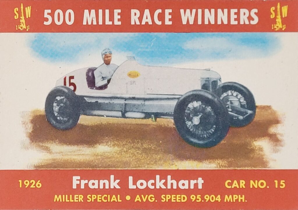 1954 Stark & Wetzel 
Frank Lockhart #15