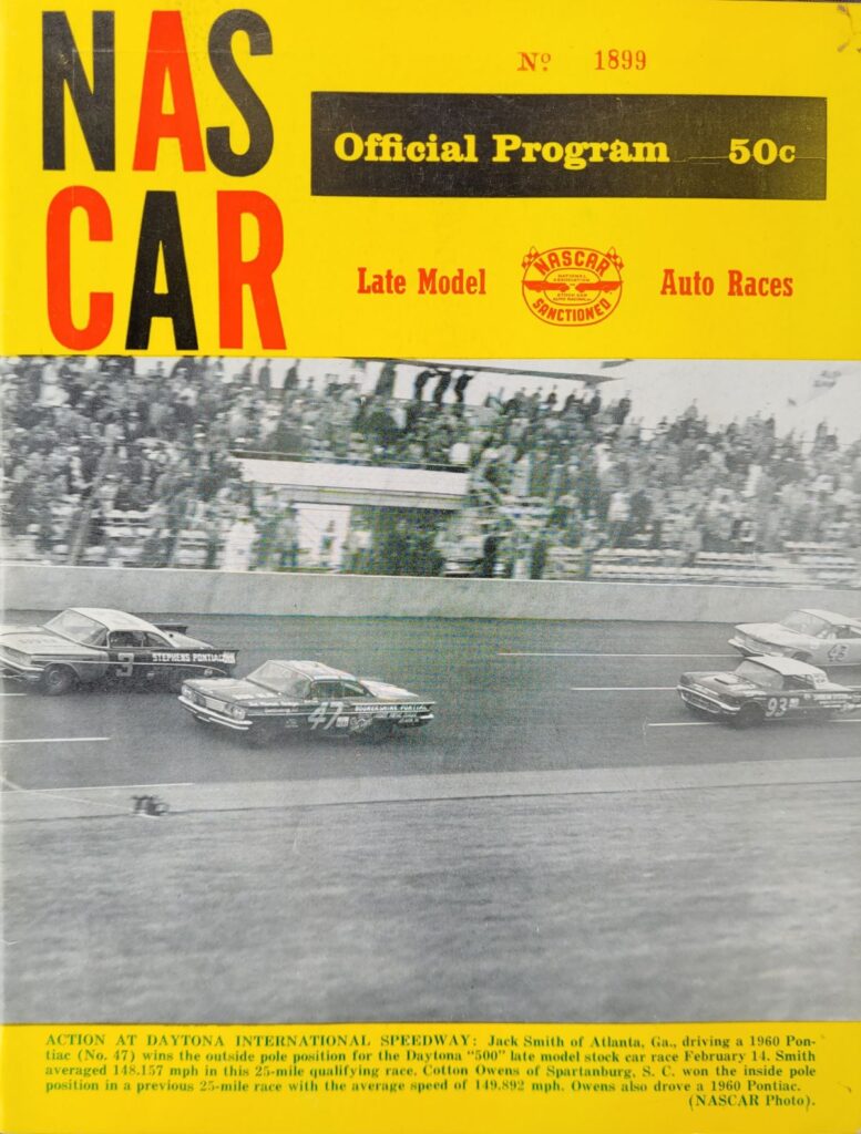 1960 NASCAR Bowman Gray (Apr) Program Front Cover