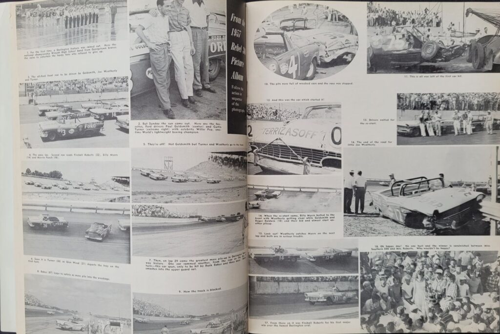 1960 NASCAR Darlington Rebel 300 Program Picture Album