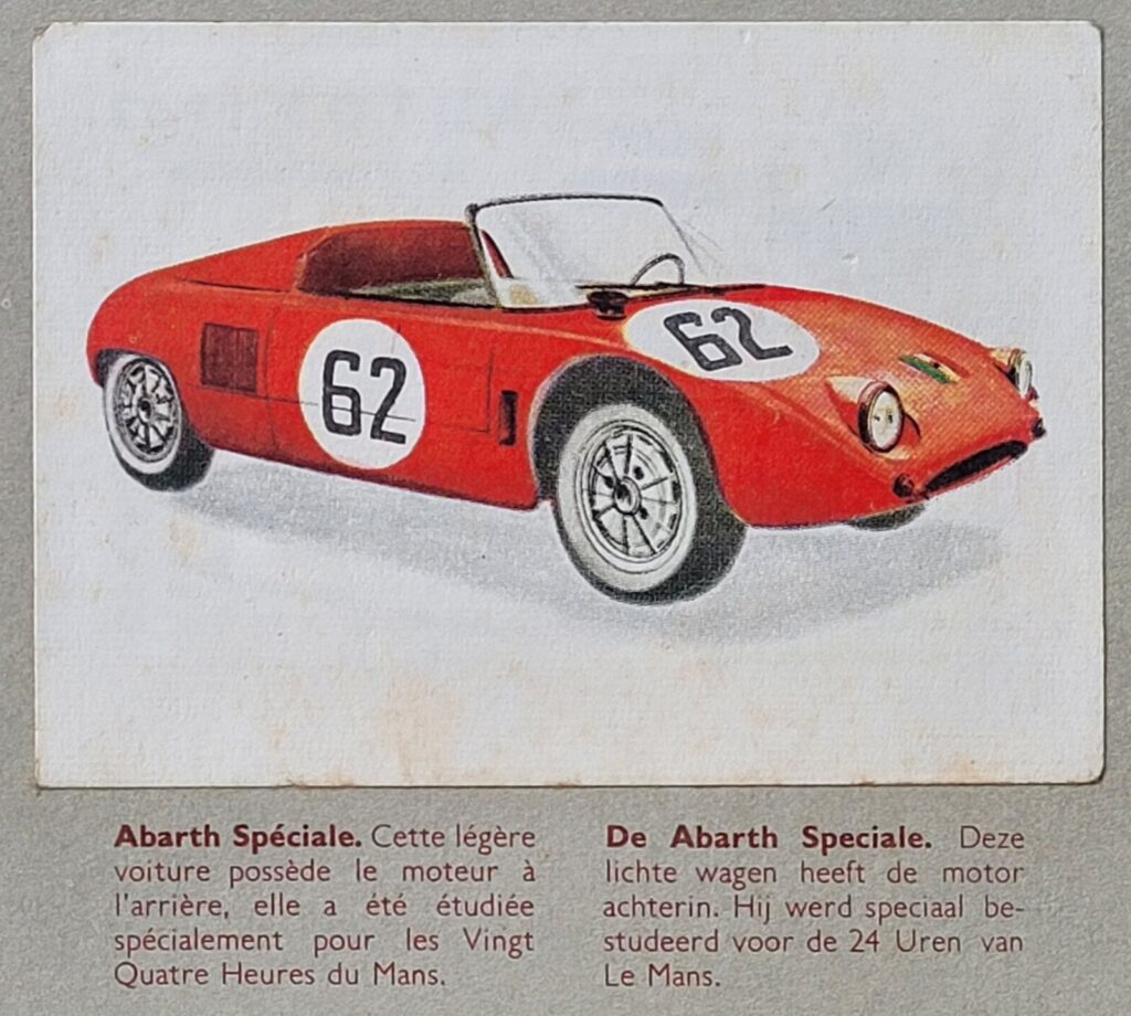 1962 Jacques Superchocolat Autos 1962 
Abarth Speciale