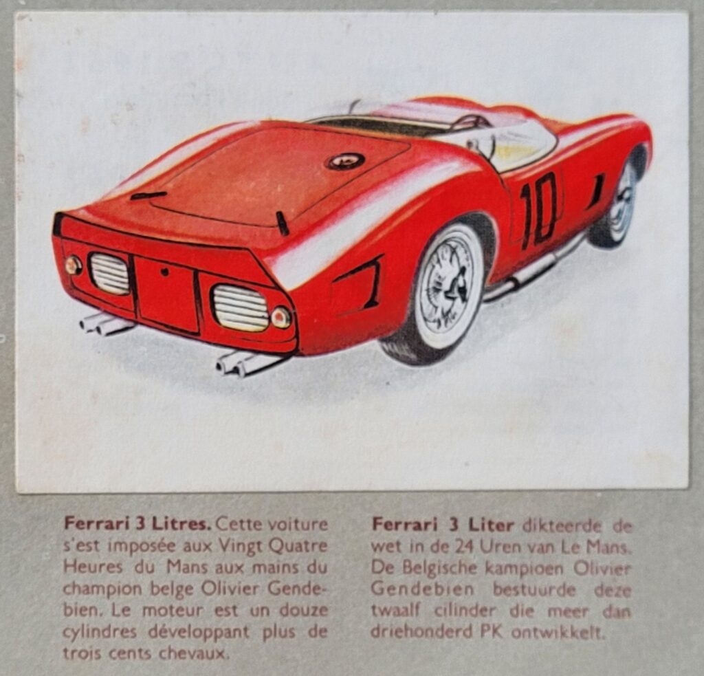 1962 Jacques Superchocolat Autos 1962 
Ferrari 3 Litres