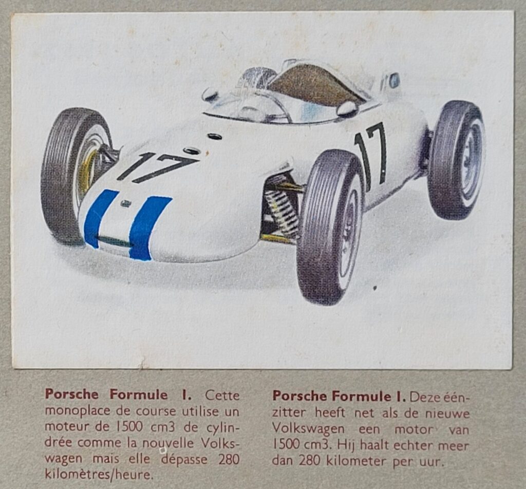 1962 Jacques Superchocolat Autos 1962 
Porsche Formula 1