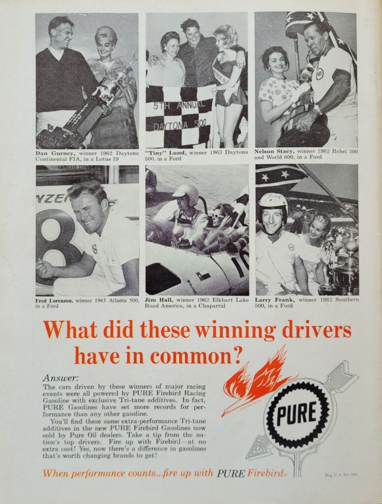 1963 NASCAR Darlington Southern 500 Program Back Cover