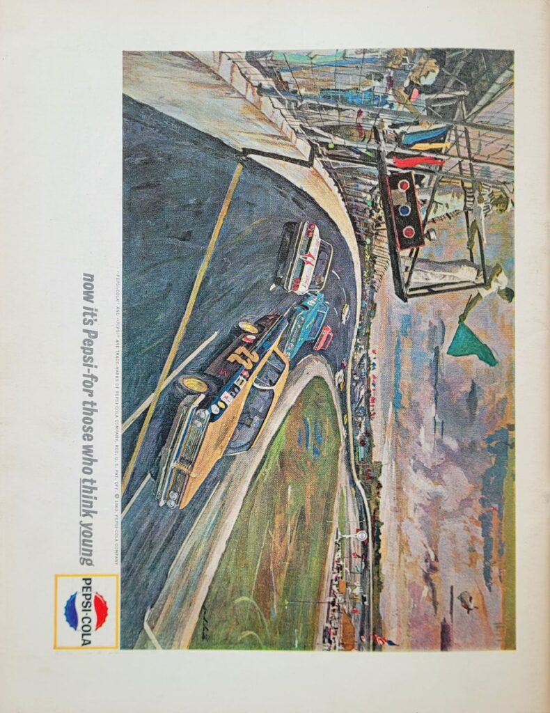 1963 NASCAR Martinsville Old Dominion 500 Program Back Cover